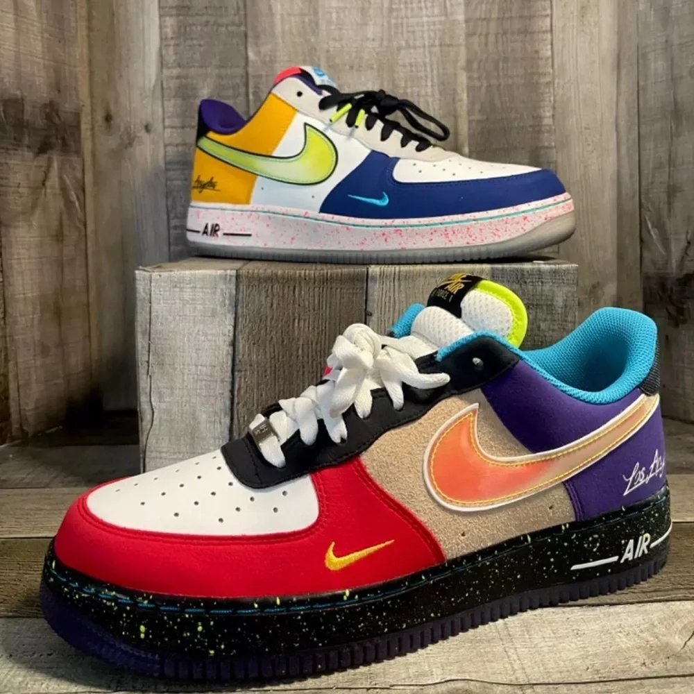 Nike Air Force (1) Autentic 100% What the L.A.(CT1117-100)Casual - Picture 3 of 7